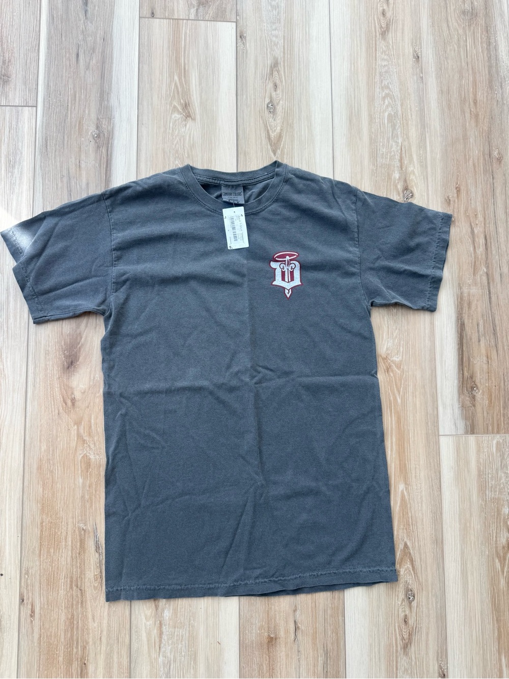 Men's Grey Graphic Short-Sleeve Tee